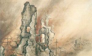 往事| 高剑父曾这样绘写淞沪抗战：烈焰与上海断壁残垣之痛