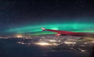 航拍加拿大绝美地磁暴现象：北极光