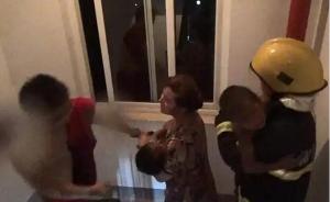 湖南一住户家中起火，4岁男孩和2岁妹妹躲进卫生间成功自救