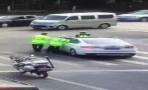 自贡套牌车司机冲关撞伤两名交警后逃逸