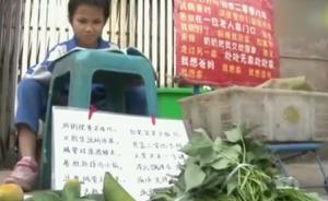东莞9岁女孩为寻父母街头卖菜5年