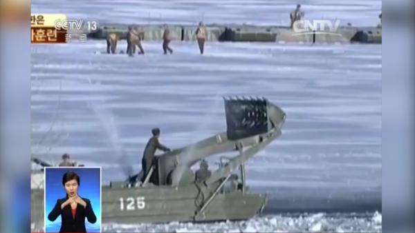 朝鲜官媒播放军队冬季训练纪录片