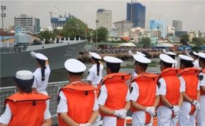 中国海军远航访问编队抵达越南胡志明市，开启4天友好访问