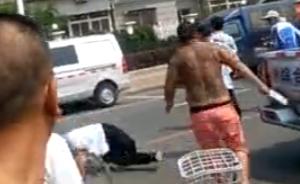 天津一男子持菜刀追打城管辅助执法人员，涉寻衅滋事被刑拘