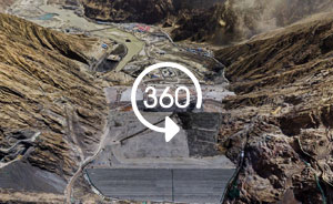 360°全景｜俯瞰“新疆三峡”：阿尔塔什工程建设进行时