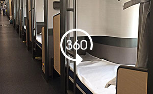360°全景｜登上新型卧铺动车组，体验铁轨上的“包间”