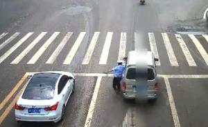重庆一男子开逾期未检车拖行交警后逃逸，已被刑拘并扣分罚款