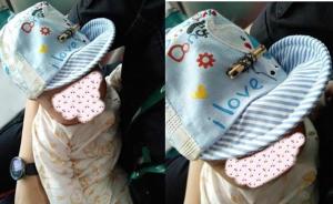 婴儿头顶火柴“护身符”在广州机场过安检，母亲称是家乡习俗