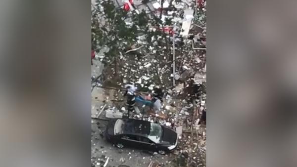 济南：饭店爆炸全楼玻璃震碎，8人伤