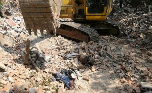 湖北黄石拆迁废墟发现一具高度腐烂尸体，警方正调查   