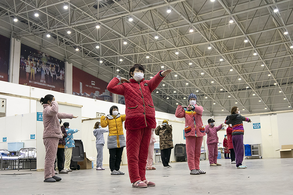 方舱医院广场舞图片