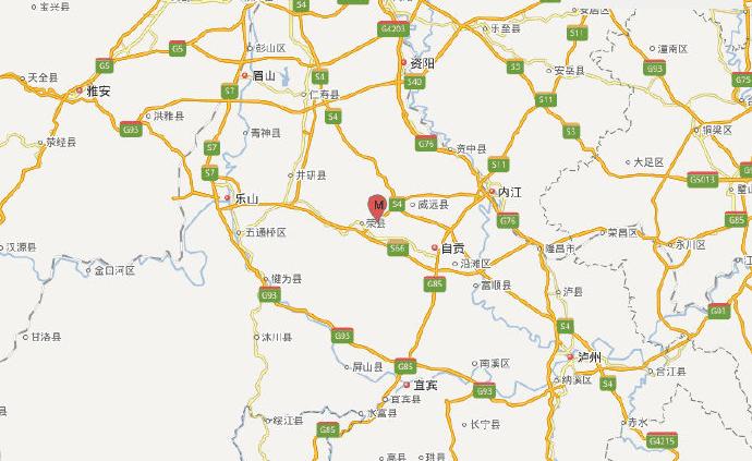 四川自贡市荣县发生4.4级地震，震源深度10千米