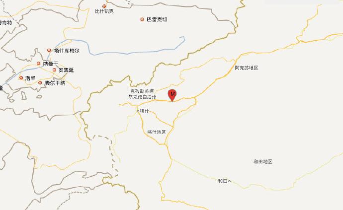 新疆喀什地区伽师县发生5.1级地震，震源深度10千米
