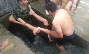 暖闻｜杭州少年游泳被吸入涵洞50分钟，数十人成功将其救起
