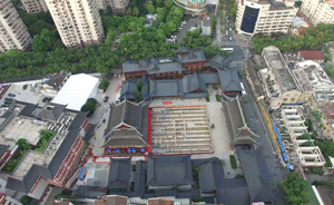 上海玉佛寺大雄宝殿平移30.66米