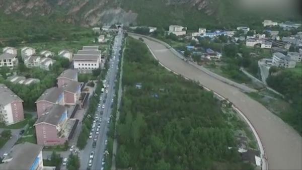 九寨沟县城建筑基本完好,秩序井然