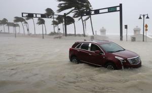 飓风“厄玛”在佛州两次登陆已降至2级，海平面上升明显