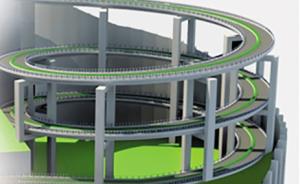 自带3D的山城重庆或新增一螺旋立交：2.5层，高差44米