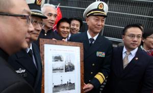 中国军舰首访伦敦，指挥长王仲才遇30年前海军某学院同学
