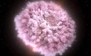 宇宙“烟火表演”：中子星碰撞产生粉色云团，含超多黄金铂金