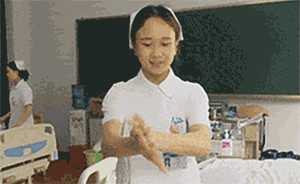 四川一高校护理专业学生自制洗手表情包：为记技能大赛知识点