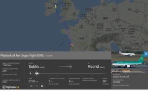 一架爱尔兰飞西班牙航班遇紧急情况，申请改降法国波尔多机场