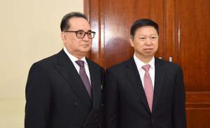 中联部部长宋涛在平壤同朝鲜劳动党中央副委员长李洙墉会谈