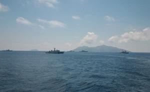 中国海警舰船编队今日在中国钓鱼岛领海内巡航