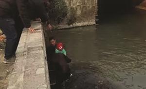扬州一名城管冲进冰河救起落水儿童：想起当年没能救起的儿子