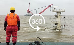 360°全景｜上海吴淞口沉船现场，18艘救助船正在搜救