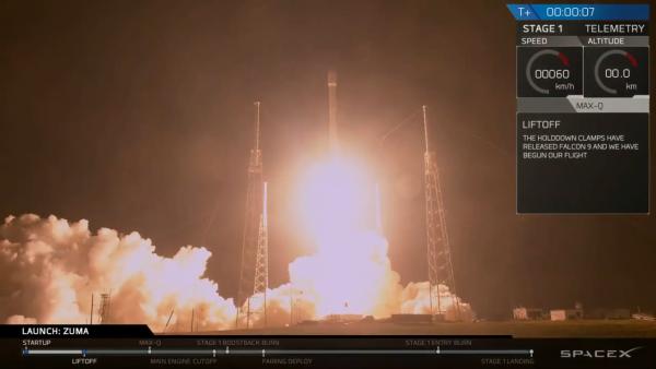 SpaceX新年首次发射，今年或30次任务