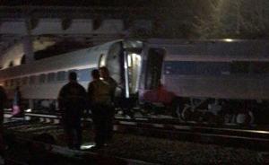 美国一列载有超百人火车与货运列车相撞，已致2死超50伤