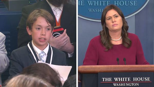 13岁小孩的提问，让白宫发言人哽咽