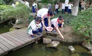 减压！杭州一中学组织学生比赛钓小龙虾