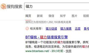 搜狗搜索“磁力”顯示大量涉黃視頻，騰訊客服：已收到舉報(bào)