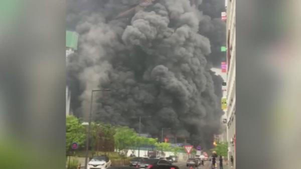 韩国在建工地起火，中国人1死14伤
