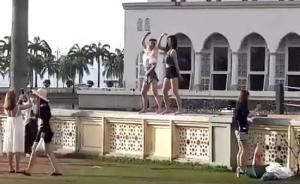 中国女游客在沙巴清真寺拍热舞视频引争议，当地暂停接待游客
