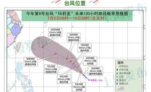 今年第8号台风“玛莉亚”已加强为强热带风暴级，走势不确定