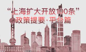 “上海扩大开放100条”——平台篇