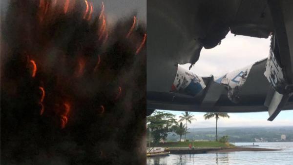 夏威夷观光船遇火山熔岩突袭，23人伤