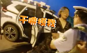 丈夫駕車違章被罰,妻子不滿謾罵推交警
