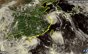 中国沿海除了“安比”还有两个热带气旋，可能会发生间接作用